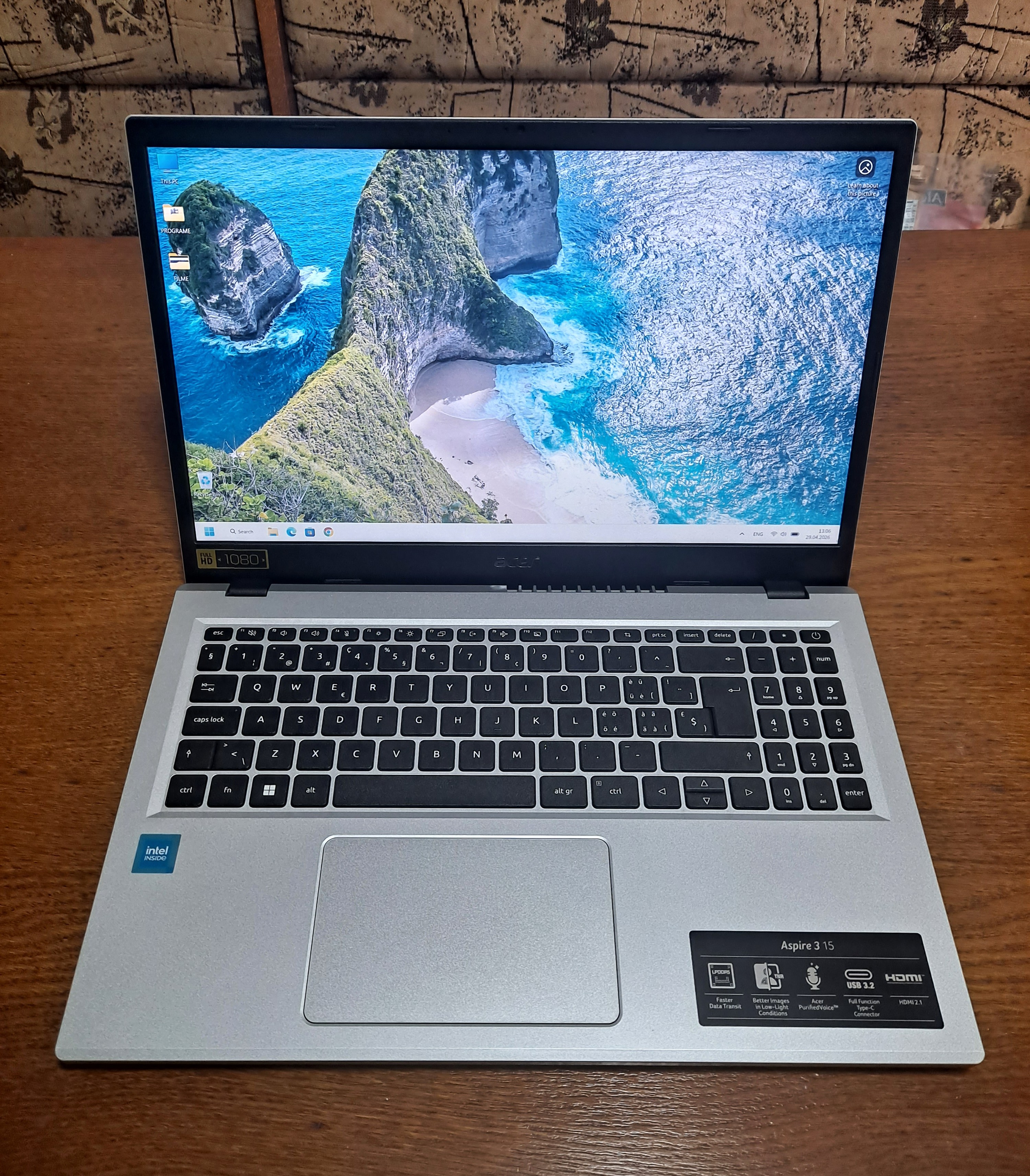 Vand laptop Acer Aspire A315--Intel N100 Turbo Speed 3.4 GHz--4GB RAM DDR5--SSD