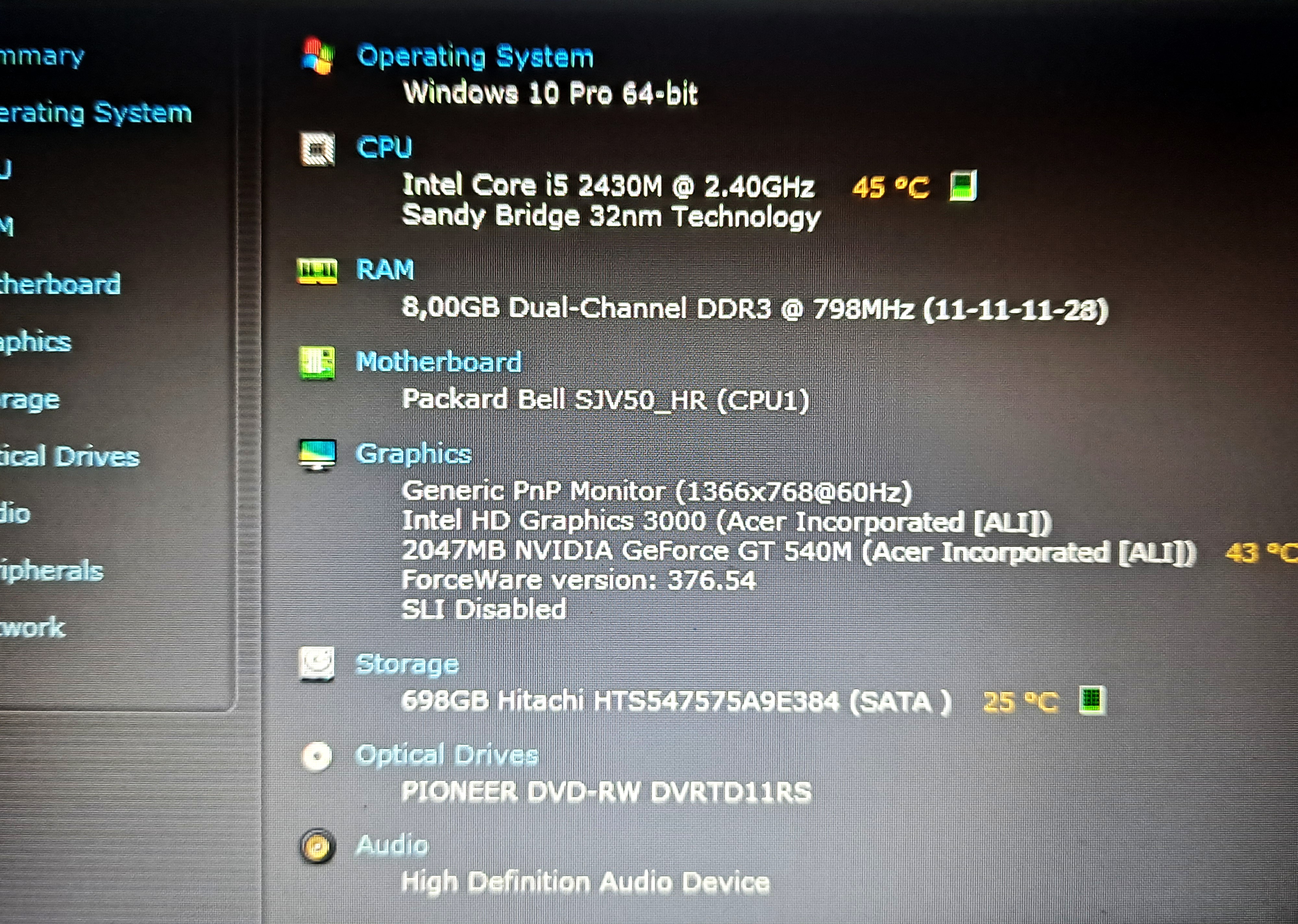 Vand laptop Packard Bell EasyNote--Intel Core i5-2430M @ 2.40GHz--8GB RAM--750GB HDD--NVIDIA 2 GB — miniatură 3